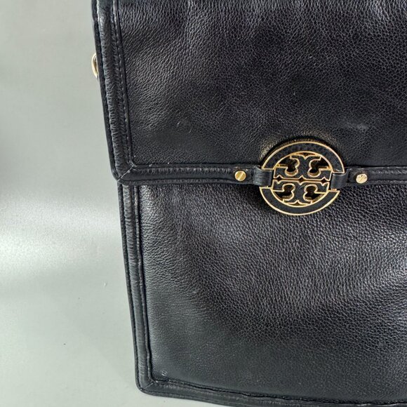 Tory Burch Black Leather Slim Shoulder/Crossbody Bag - Picture 3 of 15